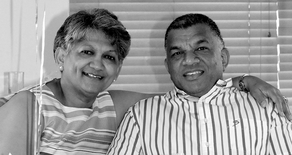 GAIL DANIELS AND COLIN DANIELS bw